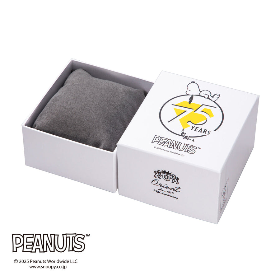 ORIENT BAMBINO AUTOMATIC PEANUTS COLLAB CREAM YELLOW MEN WATCH (150 LIMITED) RN-AC0M17G