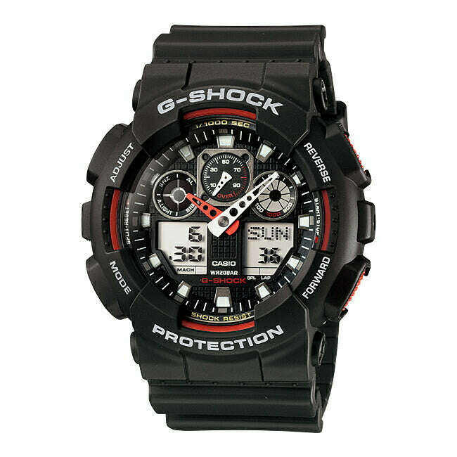 ROOK JAPAN:CASIO G-SHOCK STANDARD BLACK ANALOG DIGITAL MEN WATCH GA-100-1A4JF,JDM Watch,Casio G-Shock