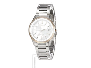 CITIZEN EXCEED ECO-DRIVE RADIO CONTROLLED TITANIUM STRAP WHITE DIAL MEN WATCH CB1114-52A