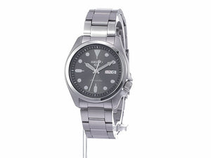 SEIKO 5 SPORTS SOLID BOY SPORTS STYLE DAY-DATE SILVER & GREY MEN WATCH SBSA041
