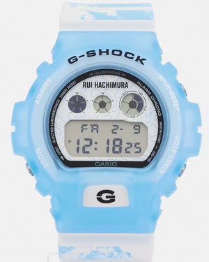 CASIO G-SHOCK RUI HACHIMURA SIGNATURE DIGITAL WHITE & BLUE MEN WATCH DW-6900RH-2JR