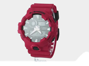 CASIO G-SHOCK ANALOG DIGITAL RED & BLACK MEN WATCH GA-700-4AJF