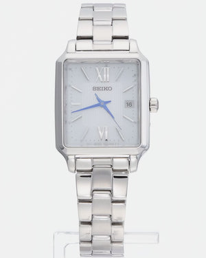 SEIKO SELECTION S SERIES SOLAR RADIO WAVE SILVER WOMEN WATCH SWFH137