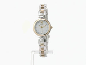 SEIKO SELECTION SOLAR SILVER & YELLOW GOLD LADIES WATCH SWFA198