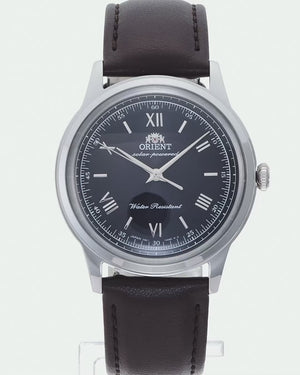 ORIENT BAMBINO SOLAR BLACK FAUX LEATHER STRAP MEN WATCH RN-WK0004L