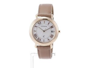 CITIZEN XC HIKARI COLLECTION ECO-DRIVE SOLAR BEIGE LEATHER STRAP LADIES WATCH EO1203-03A