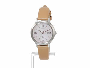 ORIENT IO NATURAL & PLAIN SOLAR BEIGE & PINK WOMEN WATCH RN-WG0412P