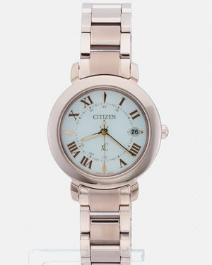 CITIZEN XC HIKARI COLLECTION ECO-DRIVE RADIO SOLAR PINK GOLD LADIES WATCH ES9444-50A