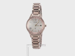 CITIZEN XC TITANIA LINE HAPPY FLIGHT SERIES ECO-DRIVE RADIO PINK LADIES WATCH EC1164-53W