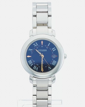 CITIZEN XC HIKARI COLLECTION TITANIA HAPPY FLIGHT SERIES SILVER & BLUE LADIES WATCH ES9440-51L