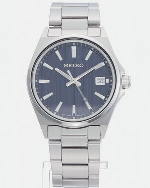 SEIKO SELECTION S SERIES STAINLESS STEEL SILVER & BLUE MEN WATCH SBTH003