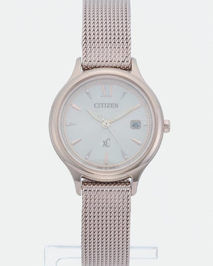 CITIZEN XC ECO-DRIVE MESH BELT SAKURA PINK LADIES WATCH EW2635-54A