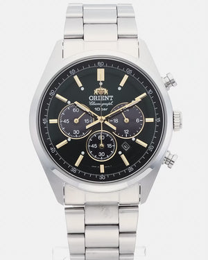 ORIENT NEO70'S SOLAR PANDA SILVER & BRILLIANT GREEN MEN WATCH WV0031TX