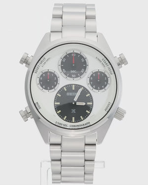 SEIKO PROSPEX SPEEDTIMER SOLAR CHRONOGRAPH 110TH ANNIVERSARY SILVER MEN WATCH SBER009