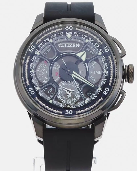 CITIZEN ECO-DRIVE RADIO DIRECT FLIGHT SATELLITE WAVE GPS F990