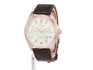 CITIZEN COLLECTION MECHANICAL SEE-THROUGH BACK SILVER & BROWN MEN WATCH NB2024-02A