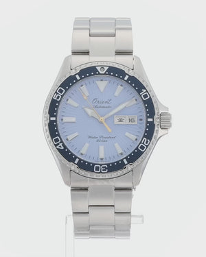 ORIENT MAKO AUTOMATIC DIVERS 75TH ANNIVERSARY SKY BLUE MEN WATCH (LIMITED 1000) RN-AA0823L