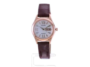 CITIZEN COLLECTION SEE-THROUGH BACK BROWN ALLIGATOR LEATHER STRAP LADIES WATCH PD7162-04A