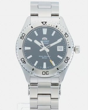 ORIENT MAKO 40 AUTOMATIC DIVERS SILVER & BLACK MEN WATCH RN-AC0Q01B