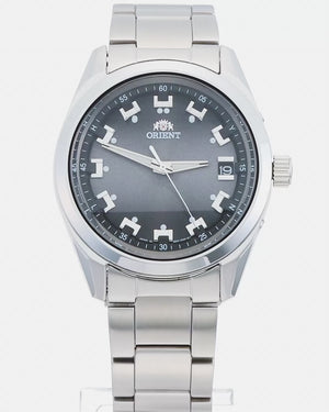 ORIENT NEO70'S SOLAR RADIO WAVE SILVER & BLACK/GREY MEN WATCH WV0061SE
