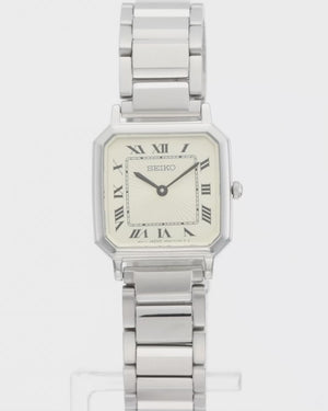 SEIKO SELECTION NANO UNIVERSE COLLAB MODEL SILVER & CHAMPAGNE GOLD WOMEN WATCH SSEH015