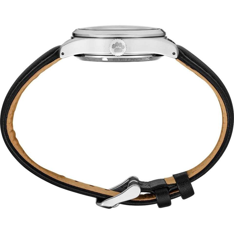 ROOK JAPAN:Seiko 5 Sports Peanuts White Dial Leather Band Snoopy Men Watch (6500 LIMITED) SRPK27K1,JDM Watch,Seiko 5