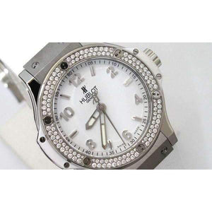 ROOK JAPAN:HUBLOT BIG BANG STEEL WHITE DIAMONDS 38 MM WOMEN WATCH 361.SE.2010.RW.1104,Luxury Watch,Hublot