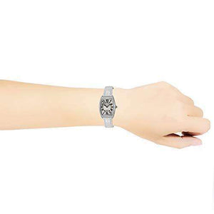 ROOK JAPAN:FRANCK MULLER CINTREES CURVEX WHITE LEATHER WOMEN WATCH 1752B-QZ-SLV-WHT-EN,Luxury Watch,Franck Muller