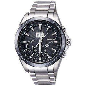 ROOK JAPAN:SEIKO ASTRON GPS SOLAR BIG DATE BLACK DIAL SILVER MEN WATCH SBXB149,JDM Watch,Seiko Astron