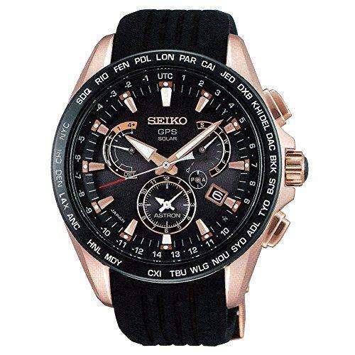 ROOK JAPAN:SEIKO ASTRON GPS SOLAR DUAL TIME BLACK MEN WATCH SBXB055,JDM Watch,Seiko Astron