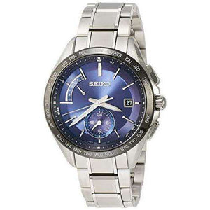 ROOK JAPAN:SEIKO BRIGHTZ SOLAR RADIO WAVE DUAL TIME DISPLAY SILVER MEN WATCH SAGA231,JDM Watch,Seiko Brightz