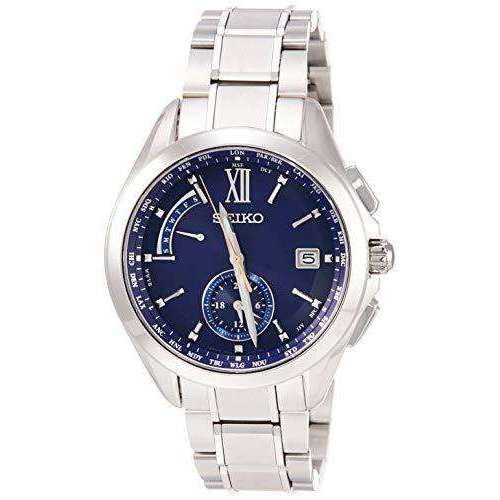 SEIKO BRIGHTZ SOLAR RADIO WAVE TITANIUM DUAL TIME ETERNAL BLUE 