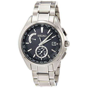 ROOK JAPAN:SEIKO BRIGHTZ SOLAR RADIO WAVE TITANIUM DUAL TIME WORLD TIME SILVER MEN WATCH SAGA287,JDM Watch,Seiko Brightz
