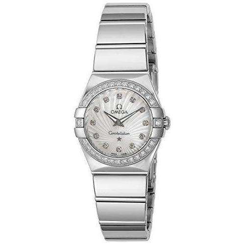 ROOK JAPAN:OMEGA CONSTELLATION QUARTZ 24 MM WOMEN WATCH 123.15.24.60.55.004,Luxury Watch,Omega