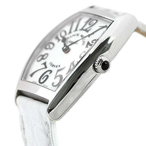 FRANCK MULLER CINTREES CURVEX WHITE LEATHER WOMEN WATCH 1752BQZSLVWHT - ROOK JAPAN