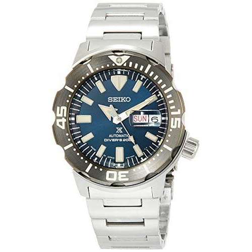 ROOK JAPAN:SEIKO PROSPEX MONSTER BLUE DIAL KANJI DATE MEN WATCH SBDY033,JDM Watch,Seiko Prospex