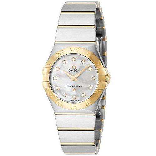 ROOK JAPAN:OMEGA CONSTELLATION QUARTZ 27 MM WOMEN WATCH 123.20.27.60.55.002,Luxury Watch,Omega