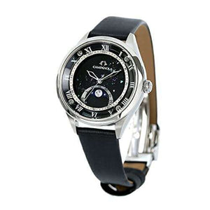 ROOK JAPAN:CAMPANOLA MOON PHASE BLACK LACQUER PEARL WOMEN WATCH EZ2000-14E,JDM Watch,Campanola