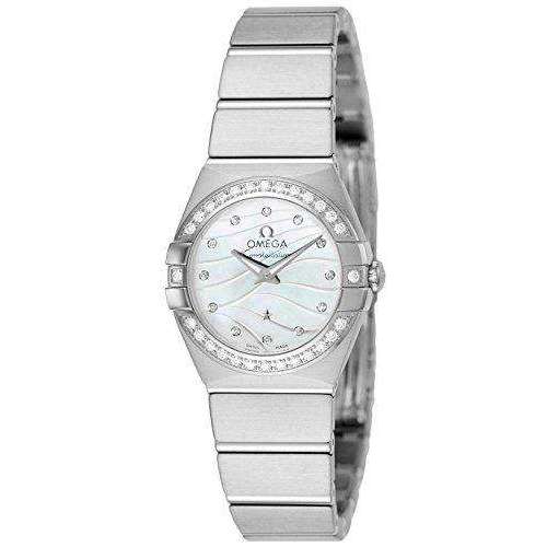 ROOK JAPAN:OMEGA CONSTELLATION QUARTZ 24 MM WOMEN WATCH 123.15.24.60.55.006,Luxury Watch,Omega