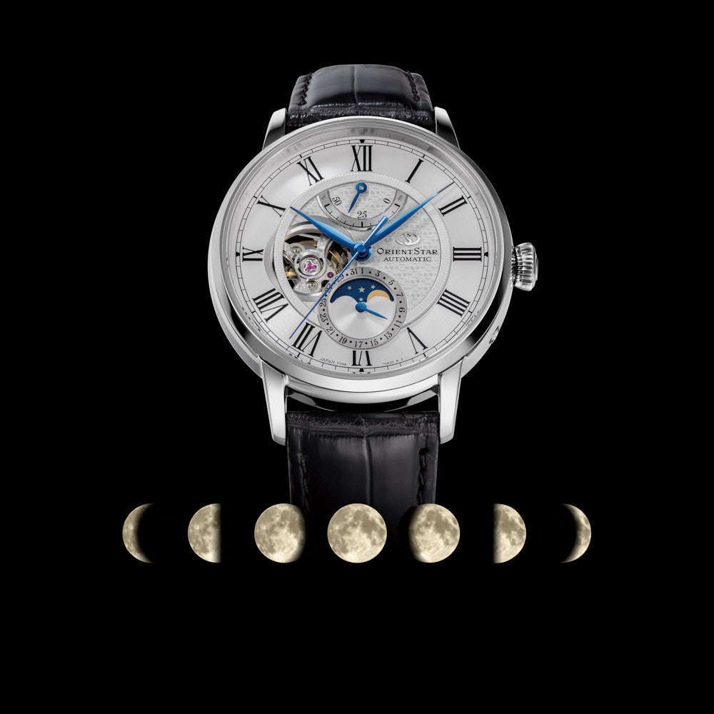 ROOK JAPAN:ORIENT STAR CLASSIC COLLECTION MECHANICAL MOON PHASE MEN WATCH RK-AY0101S,JDM Watch,Orient Star Mechanical Moon Phase