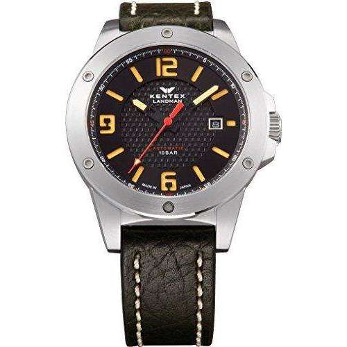 KENTEX LANDMAN ADVENTURE DATE GREEN MEN WATCH S763X-04 - ROOK JAPAN