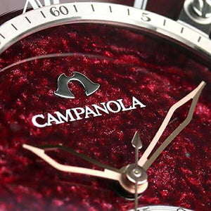 ROOK JAPAN:CAMPANOLA MOON PHASE RED LACQUER PEARL WOMEN WATCH EZ2002-01W,JDM Watch,Campanola