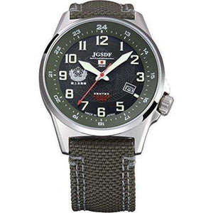 ROOK JAPAN:KENTEX JSDF STANDARD SOLAR GROUND PROFESSIONAL MODEL GREEN MEN WATCH S715M-01,JDM Watch,KENTEX(ケンテックス)