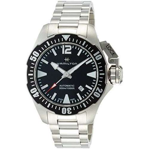 ROOK JAPAN:HAMILTON KHAKI NAVY FROGMAN AUTO 42 MM MEN WATCH H77605135,Fashion Watch,Hamilton