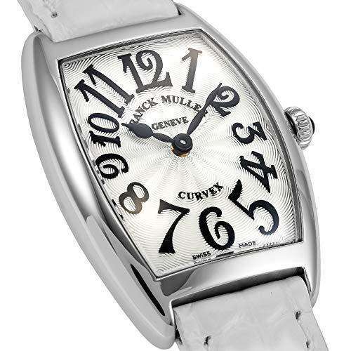 ROOK JAPAN:FRANCK MULLER CINTREES CURVEX WHITE LEATHER WOMEN WATCH 1752B-QZ-SLV-WHT-EN,Luxury Watch,Franck Muller