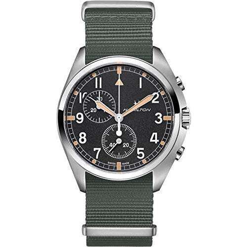 HAMILTON KHAKI AVIATION PILOT PIONEER CHRONO QUARTZ 36 MM MEN