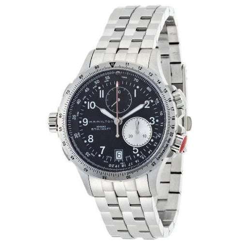 ROOK JAPAN:HAMILTON KHAKI AVIATION ETO CHRONO QUARTZ 42 MM MEN WATCH H77612133,Fashion Watch,Hamilton