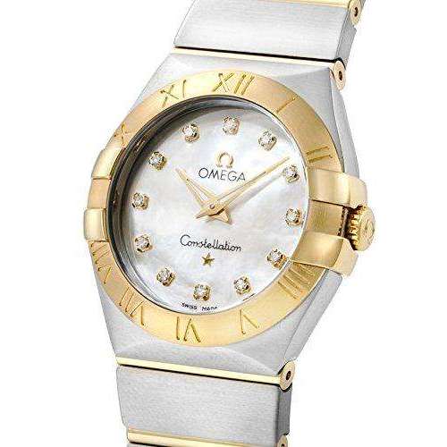 ROOK JAPAN:OMEGA CONSTELLATION QUARTZ 27 MM WOMEN WATCH 123.20.27.60.55.002,Luxury Watch,Omega