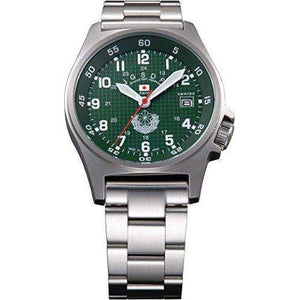 ROOK JAPAN:KENTEX JSDF STANDARD METAL BELT VERSION SILVER MEN WATCH S455M-09,JDM Watch,Kentex