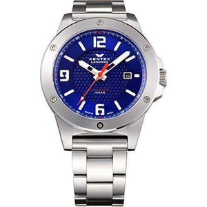 ROOK JAPAN:KENTEX LANDMAN ADVENTURE DATE SILVER MEN WATCH S763X-03,JDM Watch,KENTEX(ケンテックス)